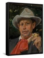 Portrait of Martin Andersen Nexo-Michael Ancher-Framed Stretched Canvas