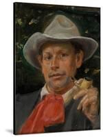 Portrait of Martin Andersen Nexo-Michael Ancher-Stretched Canvas
