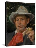 Portrait of Martin Andersen Nexo-Michael Ancher-Stretched Canvas