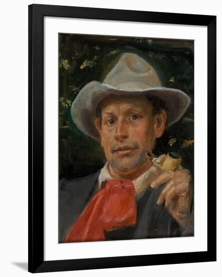 Portrait of Martin Andersen Nexo-Michael Ancher-Framed Giclee Print