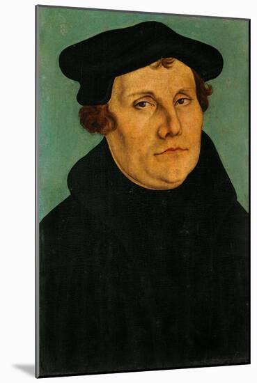 Portrait of Martin Luther, 1529-Lucas Cranach the Elder-Mounted Giclee Print