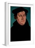 Portrait of Martin Luther, 1529-Lucas Cranach the Elder-Framed Giclee Print