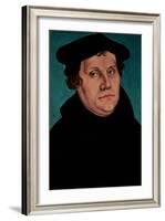 Portrait of Martin Luther, 1529-Lucas Cranach the Elder-Framed Giclee Print