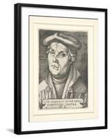 Portrait of Martin Luther, 1530-Italian School-Framed Giclee Print