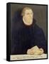 Portrait of Martin Luther, 1568-Lucas Cranach, the Elder (Studio of)-Framed Stretched Canvas
