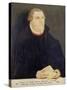 Portrait of Martin Luther, 1568-Lucas Cranach, the Elder (Studio of)-Stretched Canvas