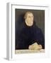 Portrait of Martin Luther, 1568-Lucas Cranach, the Elder (Studio of)-Framed Giclee Print