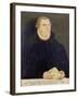 Portrait of Martin Luther, 1568-Lucas Cranach, the Elder (Studio of)-Framed Giclee Print