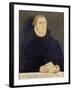 Portrait of Martin Luther, 1568-Lucas Cranach, the Elder (Studio of)-Framed Giclee Print