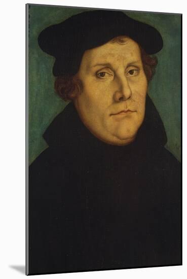 Portrait of Martin Luther as Professor-Lucas Cranach the Elder-Mounted Giclee Print