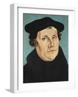 Portrait of Martin Luther-Lucas Cranach the Elder-Framed Premium Giclee Print