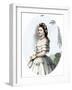 Portrait of Mary Ann Todd Lincoln (1818-1882) First Lady of the United States. Engraving of the 19T-null-Framed Giclee Print