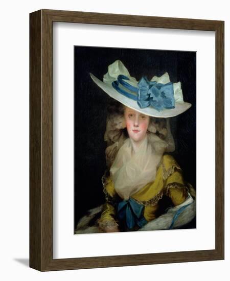 Portrait of Mary Benwell (Fl.1761-1800), C.1785-John Hoppner-Framed Giclee Print