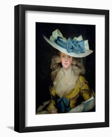 Portrait of Mary Benwell (Fl.1761-1800), C.1785-John Hoppner-Framed Giclee Print