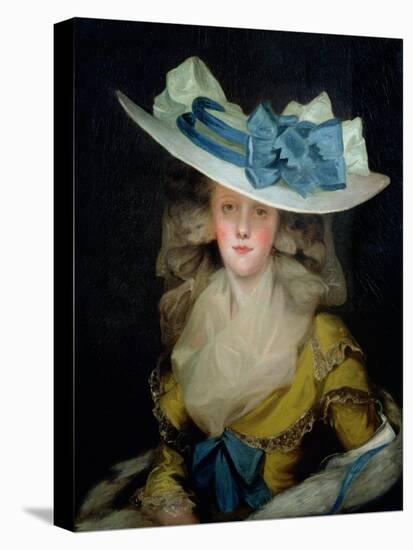 Portrait of Mary Benwell (Fl.1761-1800), C.1785-John Hoppner-Stretched Canvas