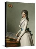 Portrait of Mary Broutin, Baroness Chalvet-Sonville-Francois Andre Vincent-Stretched Canvas