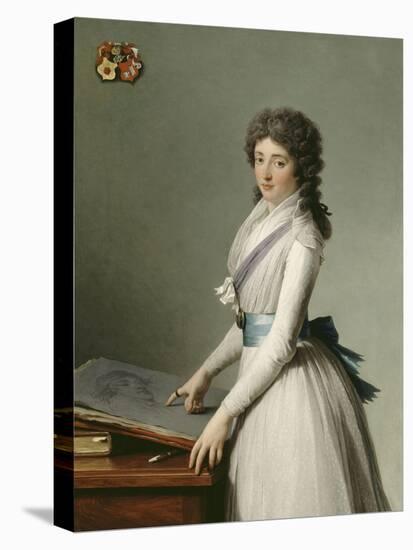 Portrait of Mary Broutin, Baroness Chalvet-Sonville-Francois Andre Vincent-Stretched Canvas