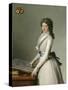 Portrait of Mary Broutin, Baroness Chalvet-Sonville-Francois Andre Vincent-Stretched Canvas