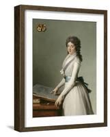 Portrait of Mary Broutin, Baroness Chalvet-Sonville-Francois Andre Vincent-Framed Giclee Print