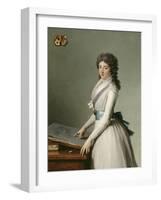 Portrait of Mary Broutin, Baroness Chalvet-Sonville-Francois Andre Vincent-Framed Giclee Print