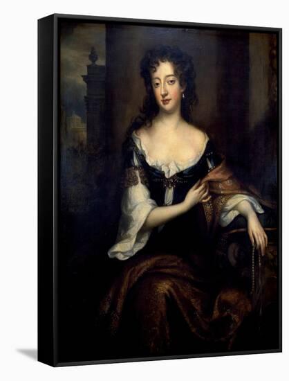 Portrait of Mary Butler, Duchess of Devonshire-Willem Wissing-Framed Stretched Canvas