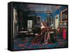 Portrait of Mary Christine of Savoy in the Royal Palace of Naples-Carlo De Falco-Framed Stretched Canvas