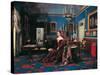 Portrait of Mary Christine of Savoy in the Royal Palace of Naples-Carlo De Falco-Stretched Canvas