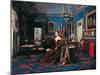 Portrait of Mary Christine of Savoy in the Royal Palace of Naples-Carlo De Falco-Mounted Giclee Print