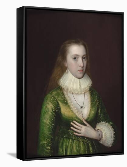 Portrait of Mary Darrell-Robert Peake-Framed Stretched Canvas