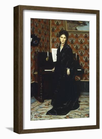 Portrait of Mary Donegani, 1869-Giovanni Boldini-Framed Giclee Print