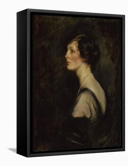 Portrait of Mary Gascoigne-Cecil When Marchioness of Hartington, c.1917-18-James Jebusa Shannon-Framed Stretched Canvas