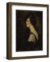 Portrait of Mary Gascoigne-Cecil When Marchioness of Hartington, c.1917-18-James Jebusa Shannon-Framed Giclee Print