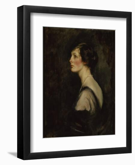 Portrait of Mary Gascoigne-Cecil When Marchioness of Hartington, c.1917-18-James Jebusa Shannon-Framed Giclee Print