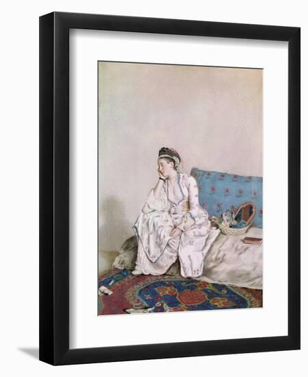 Portrait of Mary Gunning, Countess of Coventry, 1749-Jean-Etienne Liotard-Framed Giclee Print