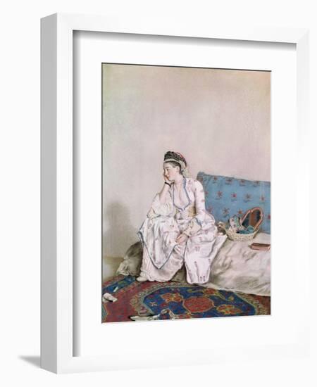 Portrait of Mary Gunning, Countess of Coventry, 1749-Jean-Etienne Liotard-Framed Giclee Print