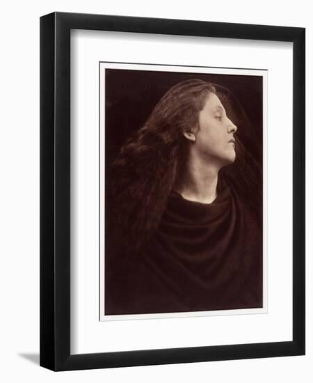 Portrait of Mary Hillier, C.1865/75-Julia Margaret Cameron-Framed Premium Photographic Print