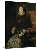 Portrait of Mary I of England, 1554-Antonis Mor-Stretched Canvas