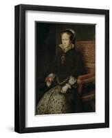 Portrait of Mary I of England, 1554-Antonis Mor-Framed Giclee Print