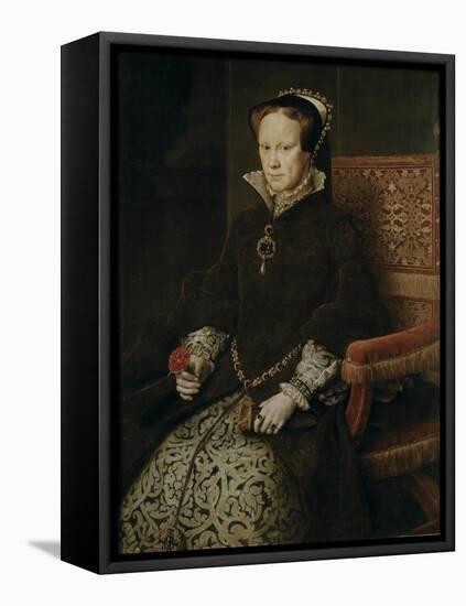 Portrait of Mary I of England, 1554-Antonis Mor-Framed Stretched Canvas