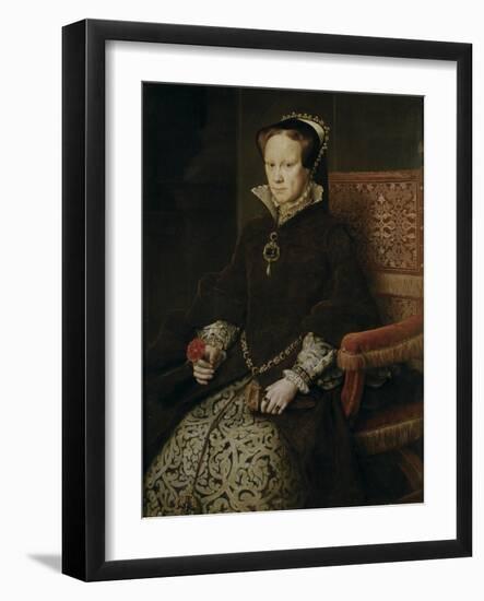 Portrait of Mary I of England, 1554-Antonis Mor-Framed Giclee Print
