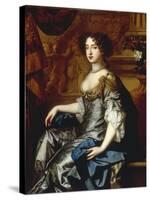 Portrait of Mary II (1662-94), when Princess of Orange-Peter Lely-Stretched Canvas