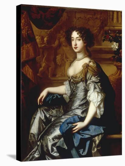 Portrait of Mary II (1662-94), when Princess of Orange-Peter Lely-Stretched Canvas