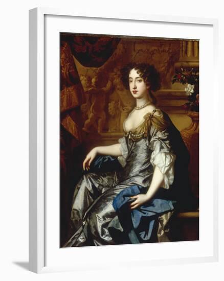 Portrait of Mary II (1662-94), when Princess of Orange-Peter Lely-Framed Giclee Print