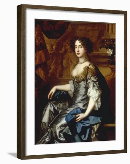 Portrait of Mary II (1662-94), when Princess of Orange-Peter Lely-Framed Giclee Print