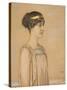 Portrait of Mary in Greek Costume. 1910-Franz von Stuck-Stretched Canvas