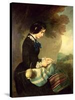 Portrait of Mary Isabella Grant-Sir Francis Grant-Stretched Canvas