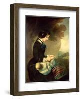 Portrait of Mary Isabella Grant-Sir Francis Grant-Framed Giclee Print