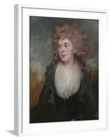 Portrait of Mary Macdonnell Chichester in an Original Frame by the Artist-George Romney-Framed Giclee Print