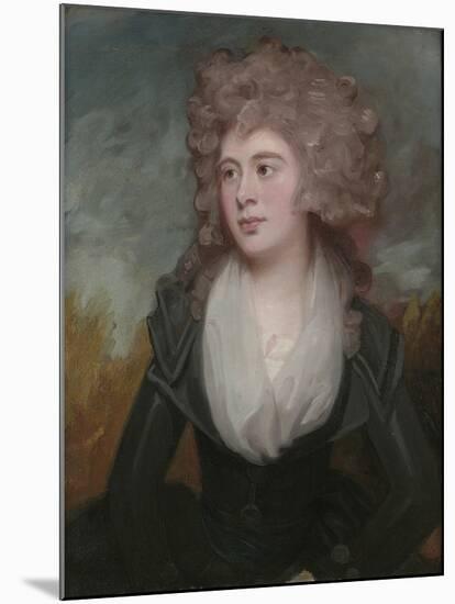 Portrait of Mary Macdonnell Chichester in an Original Frame by the Artist-George Romney-Mounted Giclee Print