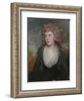 Portrait of Mary Macdonnell Chichester in an Original Frame by the Artist-George Romney-Framed Giclee Print